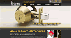 Desktop Screenshot of adamslocksmiths.com